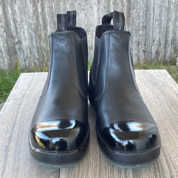 Thorogood Chelsea Work Boots Men 10M Black 804-6134 Composite Safety Toe EH 6" - Picture 2 of 13